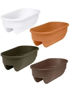 2' X 4' Railing Planter, 25" -Garden Care Shop 34336 001E tif