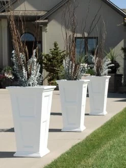 Fairfield Self-Watering Tall Patio Planters, 28” -Garden Care Shop 39 342 106V tif