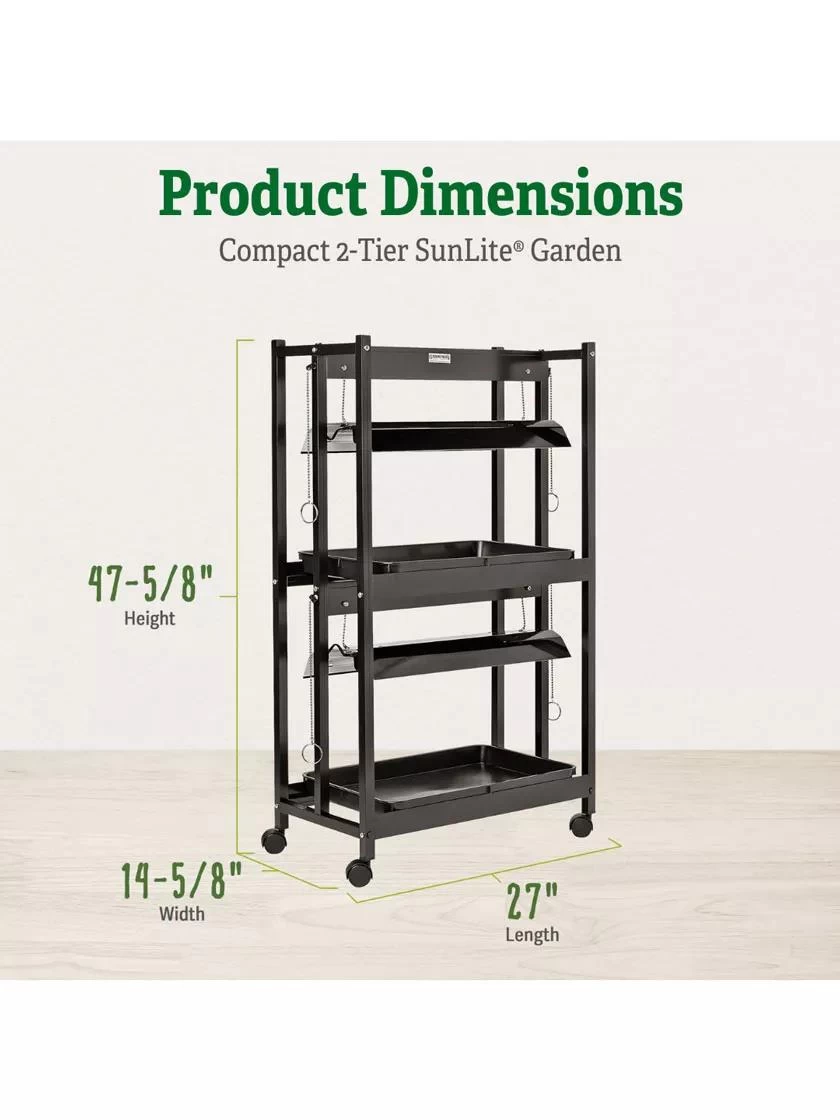 Compact 2-Tier SunLite® Garden 2 Compact 2-Tier SunLite® Garden - Image 2