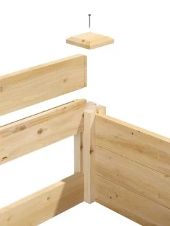 Pine Raised Garden Beds, 4'x4' -Garden Care Shop 8588181 04v 1