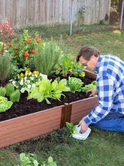 Composite Raised Bed With 1" Boards, 11" 18 Composite Raised Bed With 1" Boards, 11" -Garden Care Shop 8588274 02V tif
