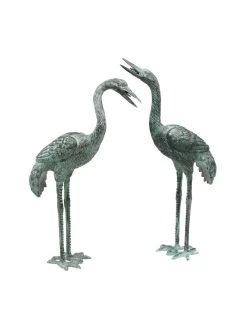Bronze Crane Statues, Small