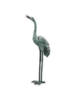 Bronze Crane Statues, Large -Garden Care Shop 8589919 001v
