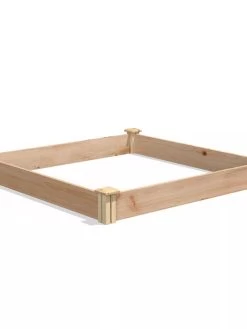 Cedar Raised Garden Bed, 4' X 4' X 6" -Garden Care Shop 8591724 04V tif