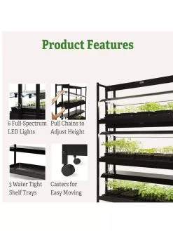 LED SunLite® High Intensity 3-Tier Garden 9 LED SunLite® High Intensity 3-Tier Garden -Garden Care Shop 8596024 4
