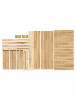 Elevated Cedar Garden Bed, 2' X 4' X 31" -Garden Care Shop 8596147 07V 3 4