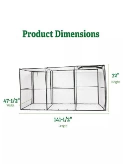 Crop Cage, 4' X 12' 7 Crop Cage, 4' X 12' -Garden Care Shop 8596540 2