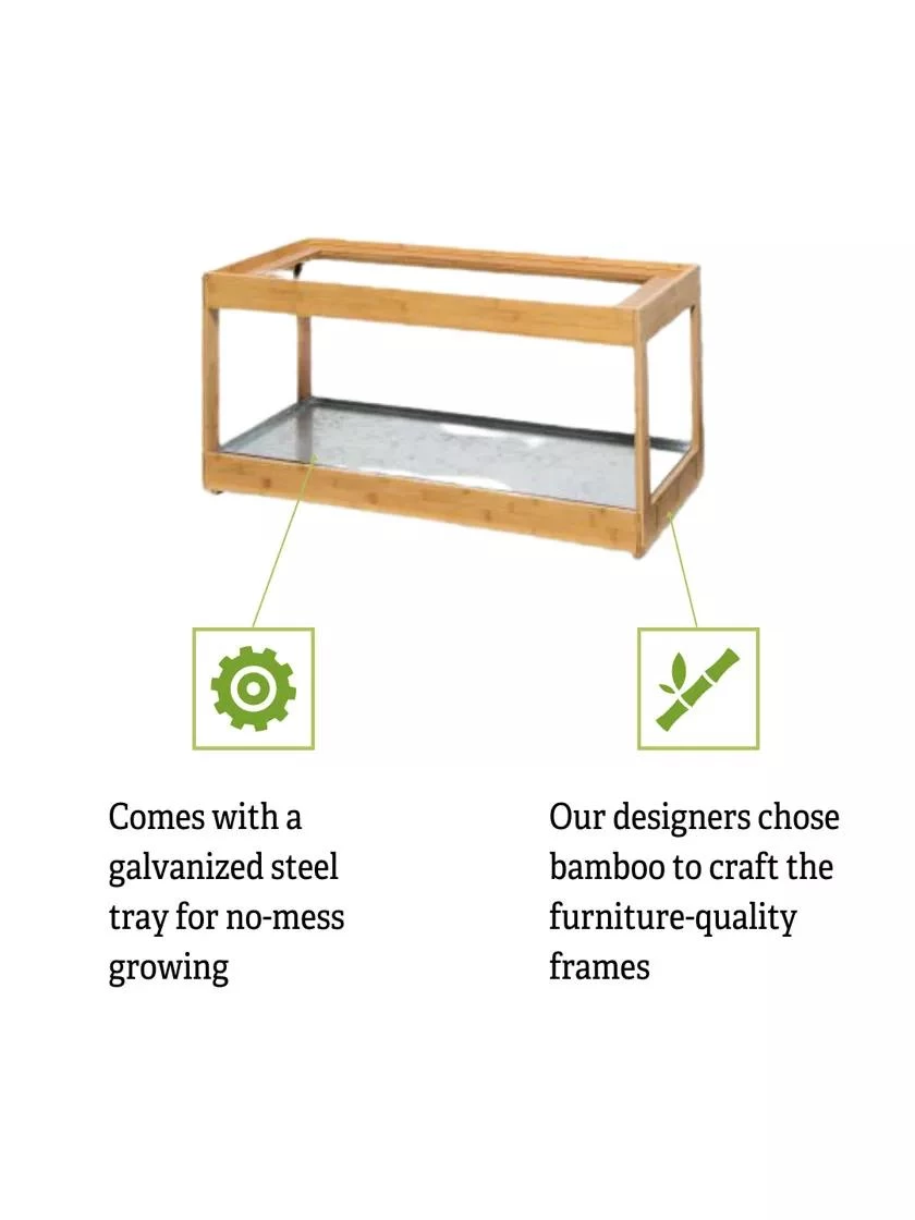 Low Bamboo LED Grow Light Garden 7 Low Bamboo LED Grow Light Garden - Image 7