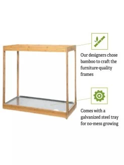 Medium Bamboo LED Grow Light Garden -Garden Care Shop 8597883 5