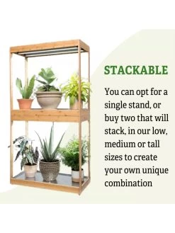 Medium Bamboo LED Grow Light Garden -Garden Care Shop 8597883 6