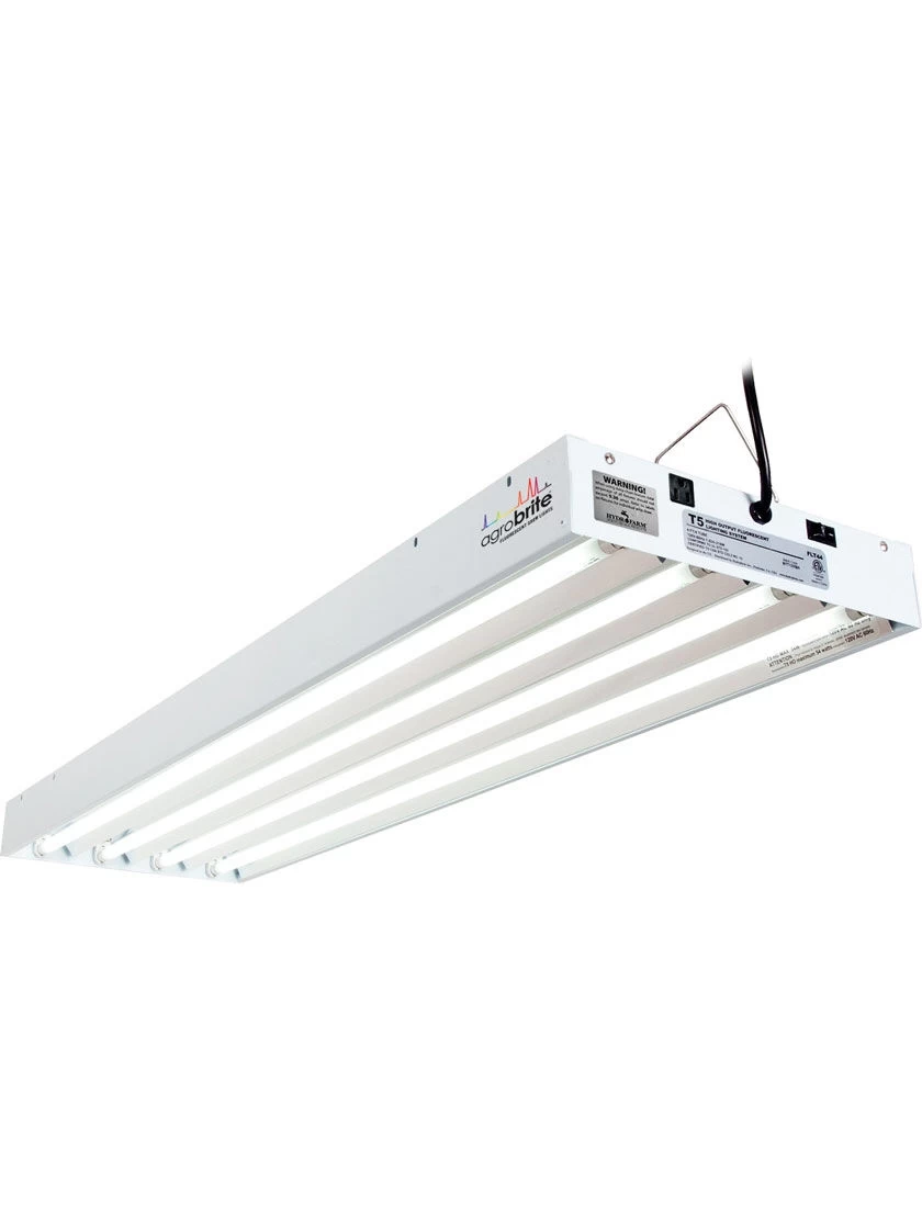 Agrobrite Designer 216W T5 4-Tube Fixture With Bulbs, 4' 1 Agrobrite Designer 216W T5 4-Tube Fixture With Bulbs, 4'
