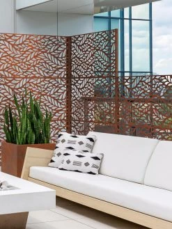 Veradek 2-Panel Privacy Screen Set, Flowleaf -Garden Care Shop 8599212 06V tif