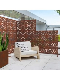Veradek 2-Panel Privacy Screen Set, Star -Garden Care Shop 8599214 05v
