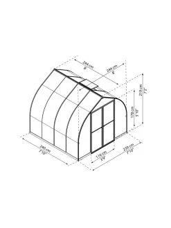 Canopia® By Palram Bella™ Greenhouse, 8' 33 Canopia® By Palram Bella™ Greenhouse, 8' -Garden Care Shop 8599337 08v
