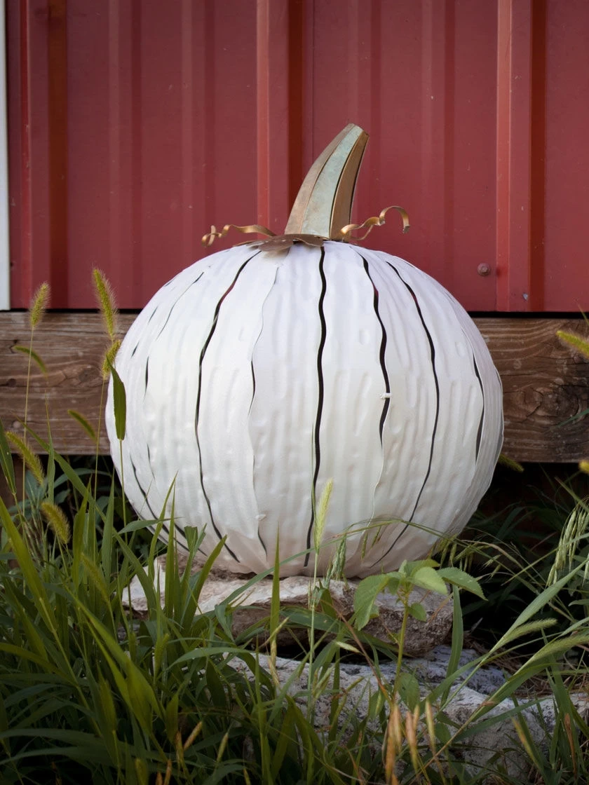 Desert Steel Pumpkin Luminary, Short 6 Desert Steel Pumpkin Luminary, Short - Image 6