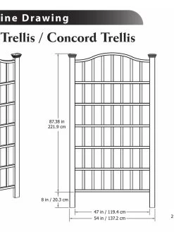 Concord Composite Vinyl Trellis -Garden Care Shop 8599770 03V tif