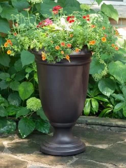 Ellington Self-Watering Urn Planter, 24" -Garden Care Shop 8600110 02V tif