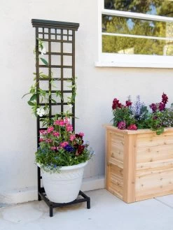 Best Seller 14 Mission-Style Planter Stand With Trellis
