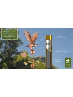 Freedom Eagle Copper Weathervane 6 Freedom Eagle Copper Weathervane -Garden Care Shop 8600277 02v