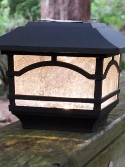 Solar Post Cap Railing Light 2-Pack 9 Solar Post Cap Railing Light 2-Pack -Garden Care Shop 8608699 02V tif