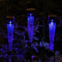 Achla Designs Solar Sparkle Cone With Stakes, Set Of 3 17 Achla Designs Solar Sparkle Cone With Stakes, Set Of 3 -Garden Care Shop 8609357DKBL 02V jpg