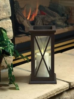 Outdoor LED Pillar Candles -Garden Care Shop 8609405 01v