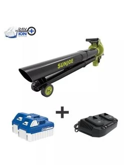 Best Seller 4 Sun Joe 24V-X2-BVM143 48-Volt ION+ Cordless Blower Vacuum Mulcher Kit