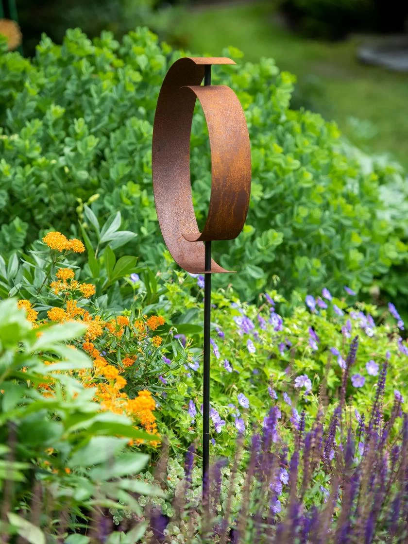 Corten Circle Garden Sculpture 2 Corten Circle Garden Sculpture - Image 2