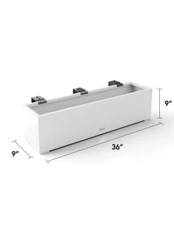 Veradek Metallic Series Railing Planters -Garden Care Shop 8611610 28v