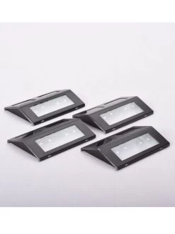 MAXSA® Solar-Powered Metal Deck Light, Set Of 4 14 MAXSA® Solar-Powered Metal Deck Light, Set Of 4 -Garden Care Shop 8611691 bz 04v