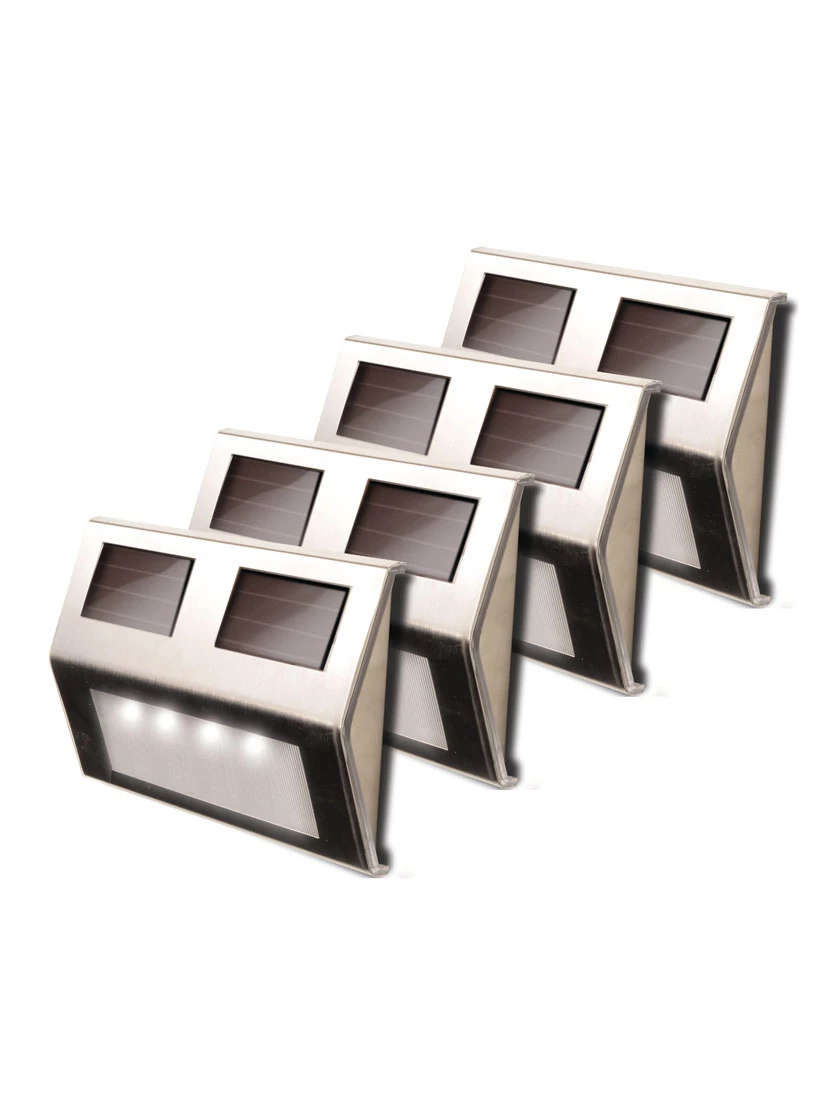 MAXSA® Solar-Powered Metal Deck Light, Set Of 4 8 MAXSA® Solar-Powered Metal Deck Light, Set Of 4 - Image 8