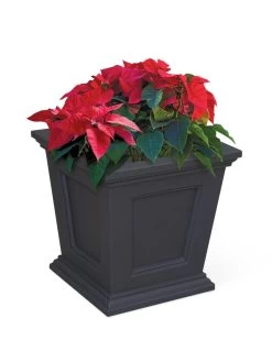 Fairfield Self-Watering Square Planter, 16” X 16” -Garden Care Shop 8611695 13V tif