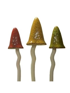 Potting Shed Tinkling Toadstool Sculptures, Set Of 3 -Garden Care Shop 8611730 au 02v potting shed tinkling toadstool sculptures set of 3 autumn