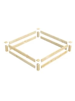 Pine Raised Garden Beds, 4'x4' -Garden Care Shop 8612249 01v