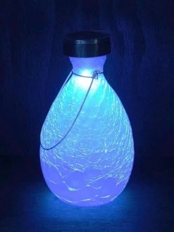 Achla Designs Solar Crackle Glass Vase Lantern -Garden Care Shop 8612529BLL 02v tif