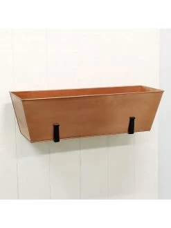 Achla Designs Plain Copper Plated Flower Box, Large 6 Achla Designs Plain Copper Plated Flower Box, Large -Garden Care Shop 8612915 04v