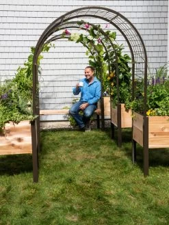 2’ X 4’ Arch Trellis For Planter Boxes -Garden Care Shop 8612976 0549