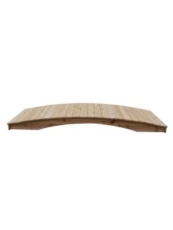 Plank Garden Bridge Unfinished 4' X 12' -Garden Care Shop 8613127 02v