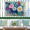 Floral Array Outdoor Wall Art