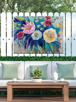Floral Array Outdoor Wall Art
