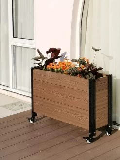 Mobile Deep Trough Planter -Garden Care Shop 8614263 04V